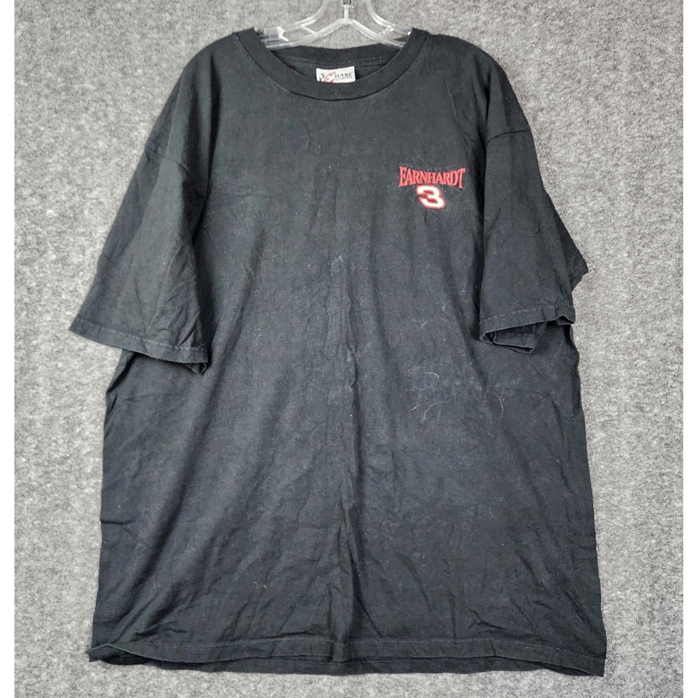 Chase Authentics T-Shirt Men XL Black Dale Earnhardt 3 Vintage NASCAR Racing